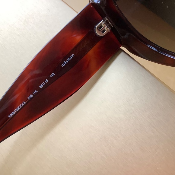 Rag & Bone 58mm Round Sunglasses Havana Brown - Picture 9 of 15